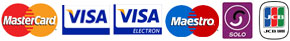 Debit and credit card logos